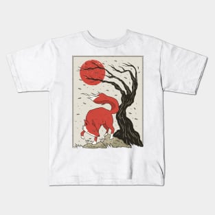 Japanese style fox Kids T-Shirt